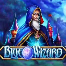 Blue Wizard logo by Quickspin at Thorfortune Casino
