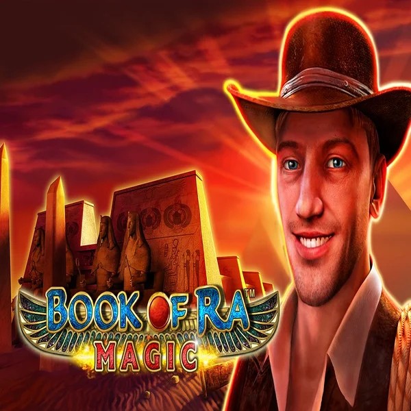 Book of Ra Magic slot logo by Greentube at Thorfortune Casino